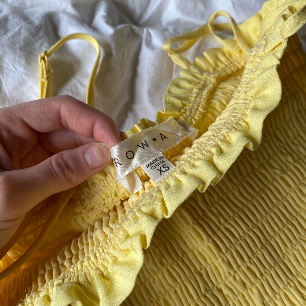 NWOT Nordstrom Row A Summer Sundress Yellow Midi